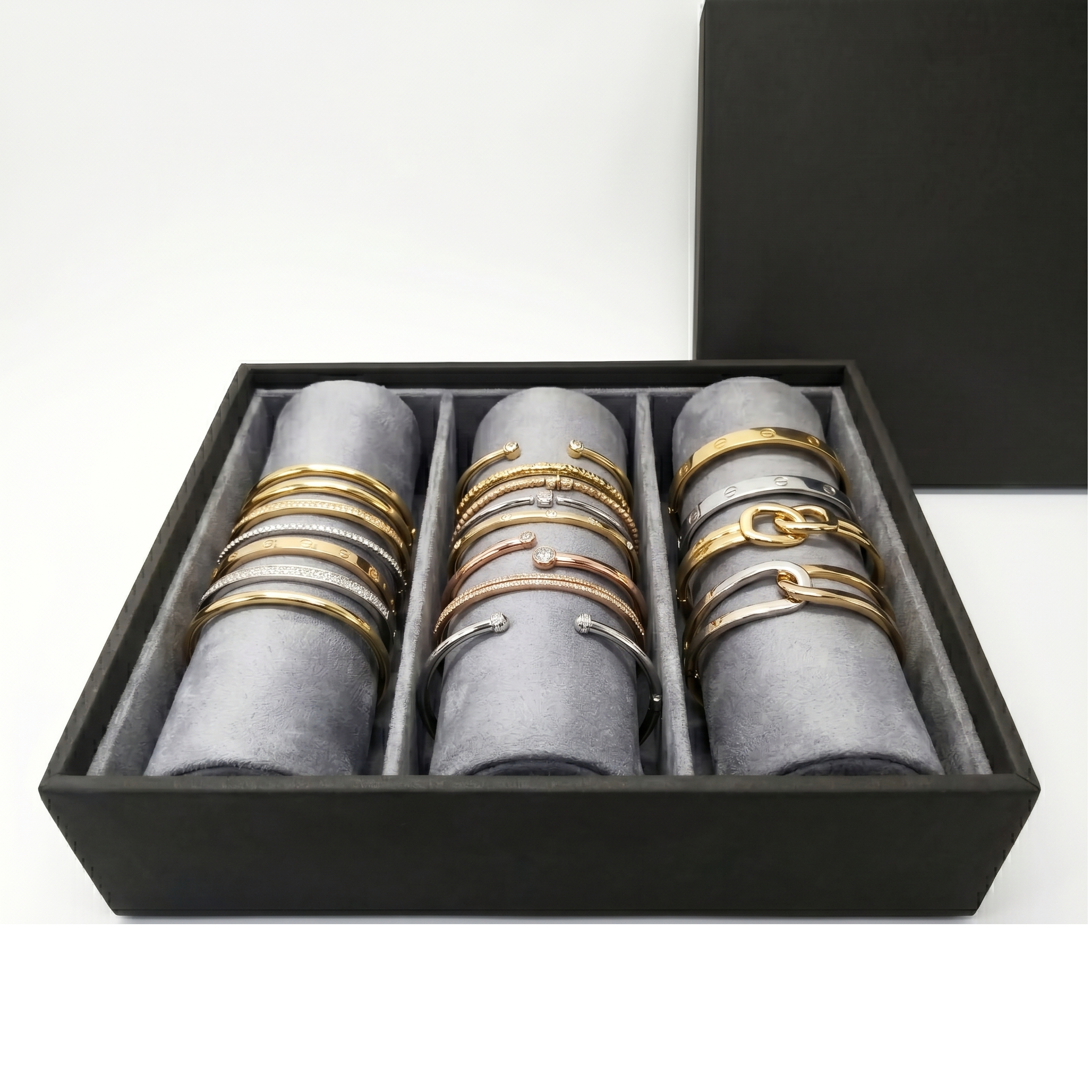 3 BANGLE CUSHIONS TRAY (TA2622BB3G )