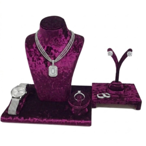 FSL3528H2 - Chair & Tiered Jewelry Display Set