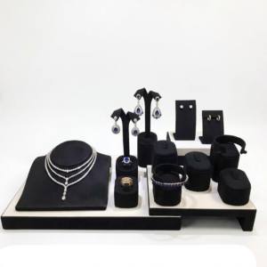 SC340A3/10- Black Modular Jewelry Display Set