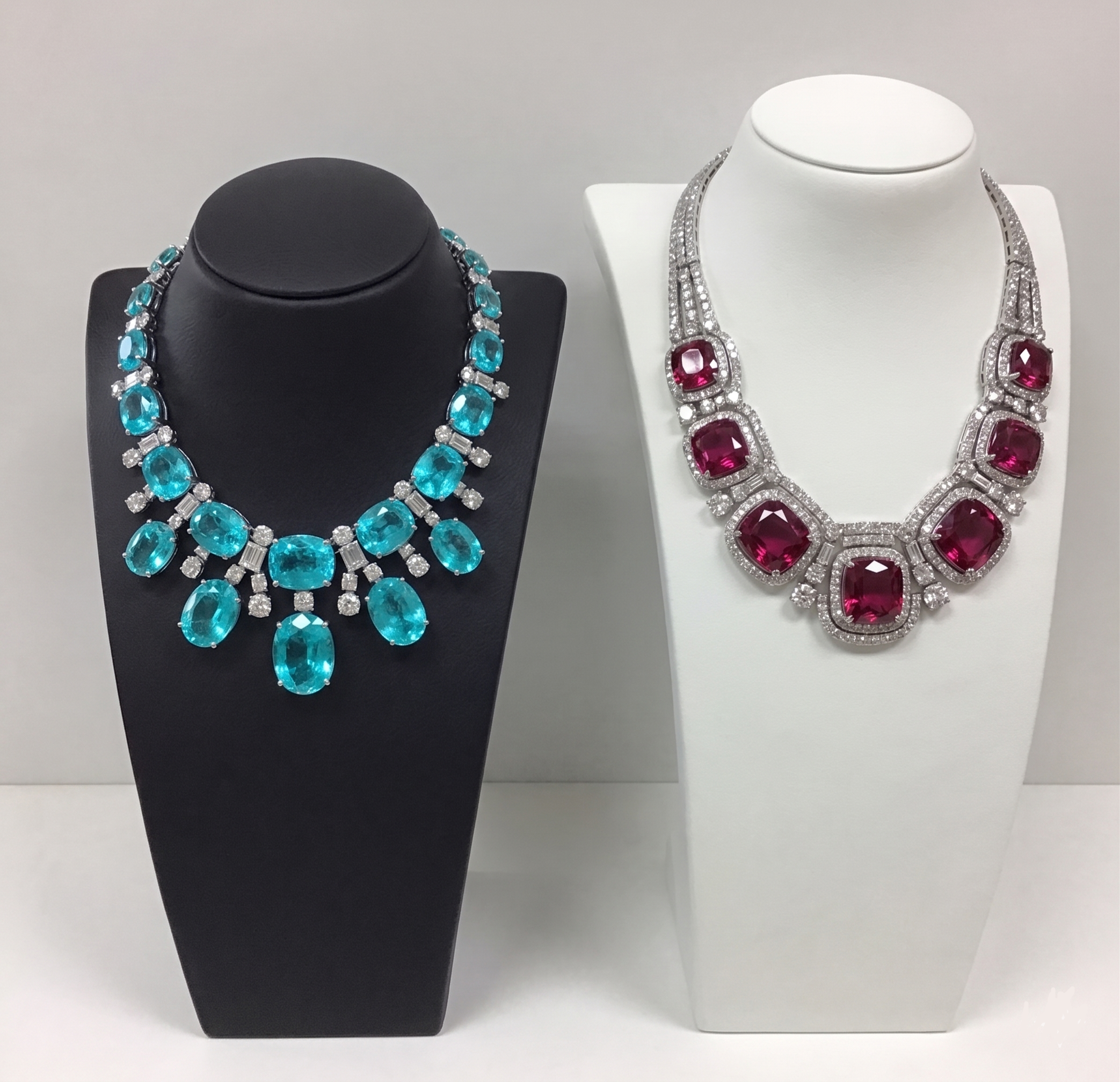 BF 43 Series - Flat-Topped, Trapezoidal Neck Jewelry Display Busts