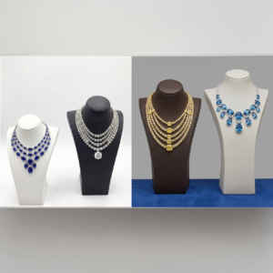 BF 95 Series - Modern Angled-Neck Luxury Mannequin Display Busts