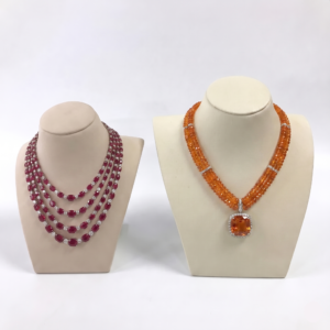 BF 94 Series - Luxury Low-Profile Rounded Neck Mannequin Display Busts for Short Counters
