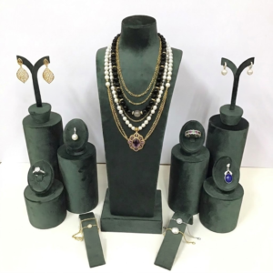 9-Piece Cylinder Jewelry Stand Set (CYD-120)