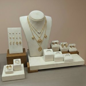 Elegant 7-Piece Velvet Jewelry Display Set (SC115A4)