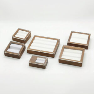 Premium Wooden Gemstone Boxes with Acrylic Lids (VDKM Series)