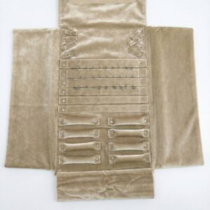 Premium Suedine Multi-Jewelry Roll & Travel Organizer (1RLU35MIX)