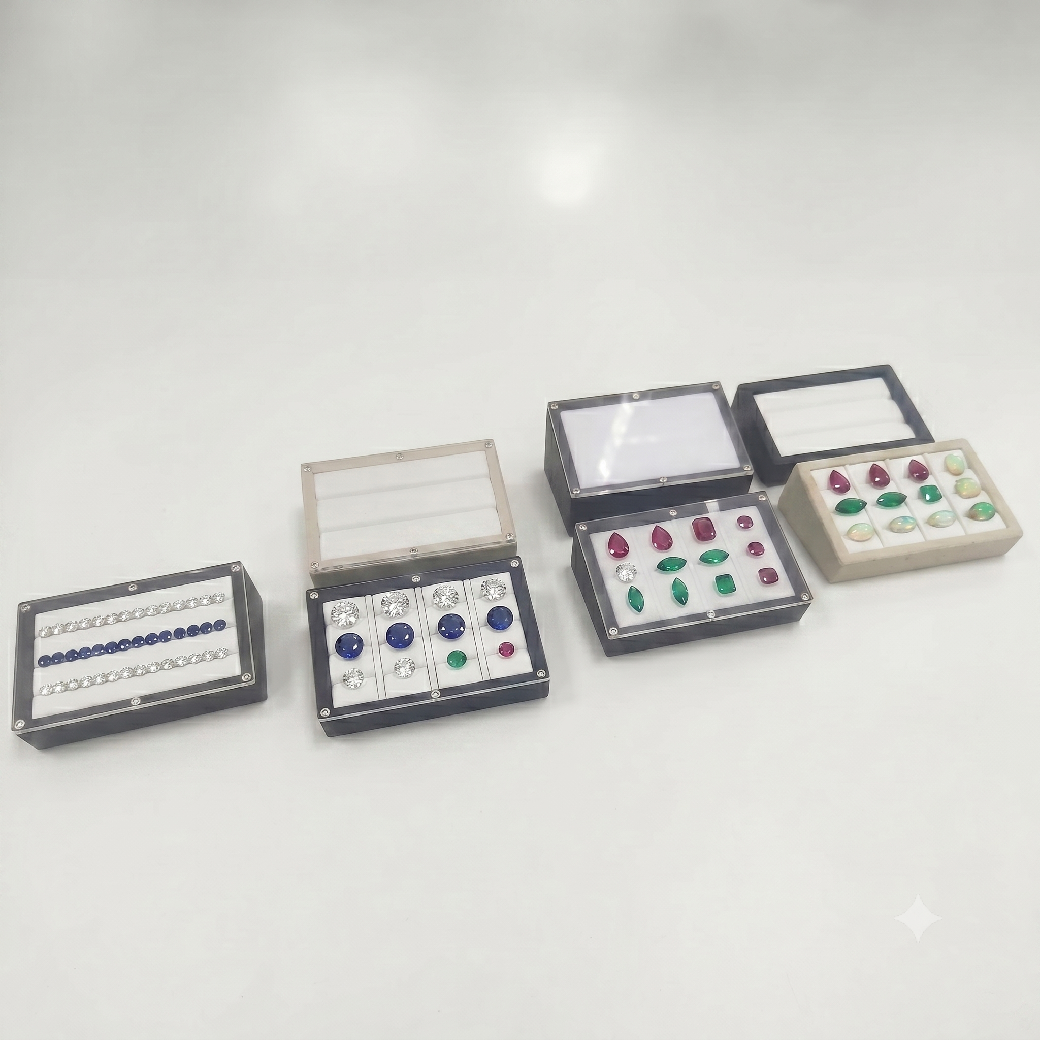 Premium Gemstone Displays and Premium Gemstone Boxes with Acrylic Lids (DKM/DK Series) - Image 3