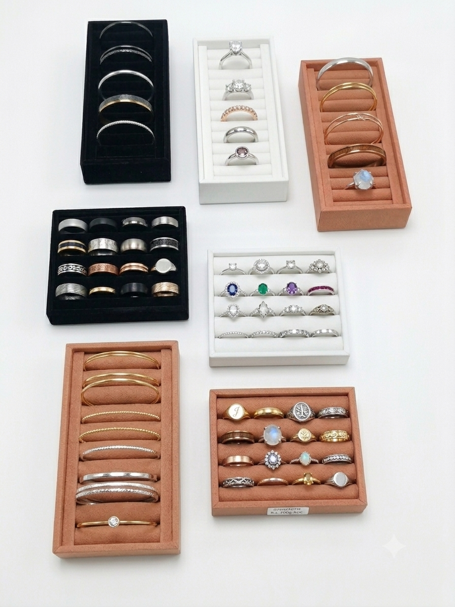 The Multi-Row Ring & Bangle Trays- TA2209RO13C & TA1113RO6B